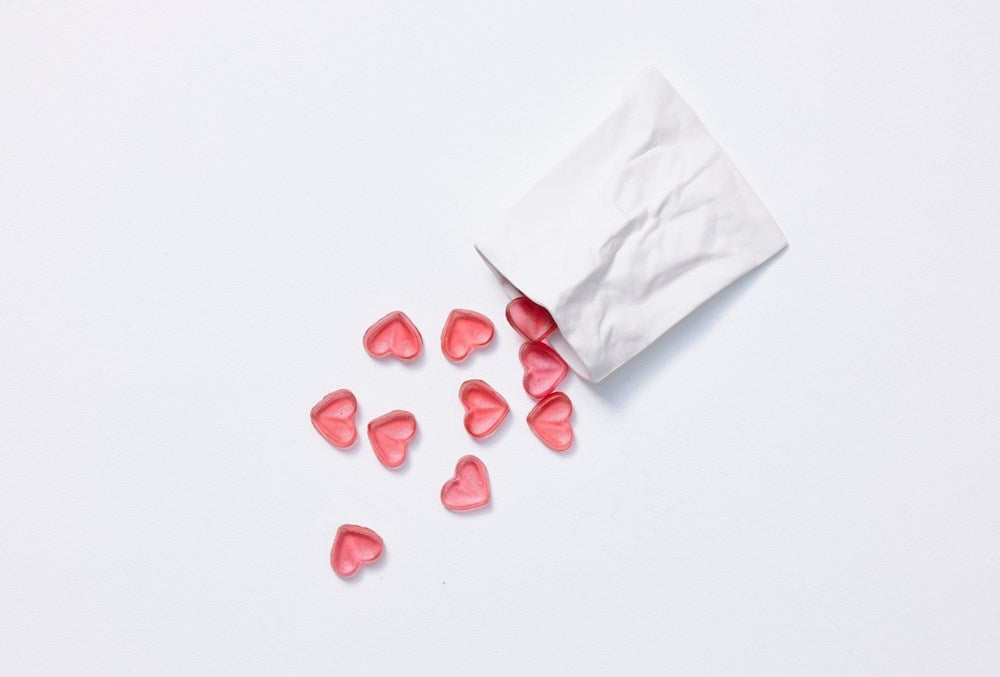 Lolly Bag with 12 Glass Lollies