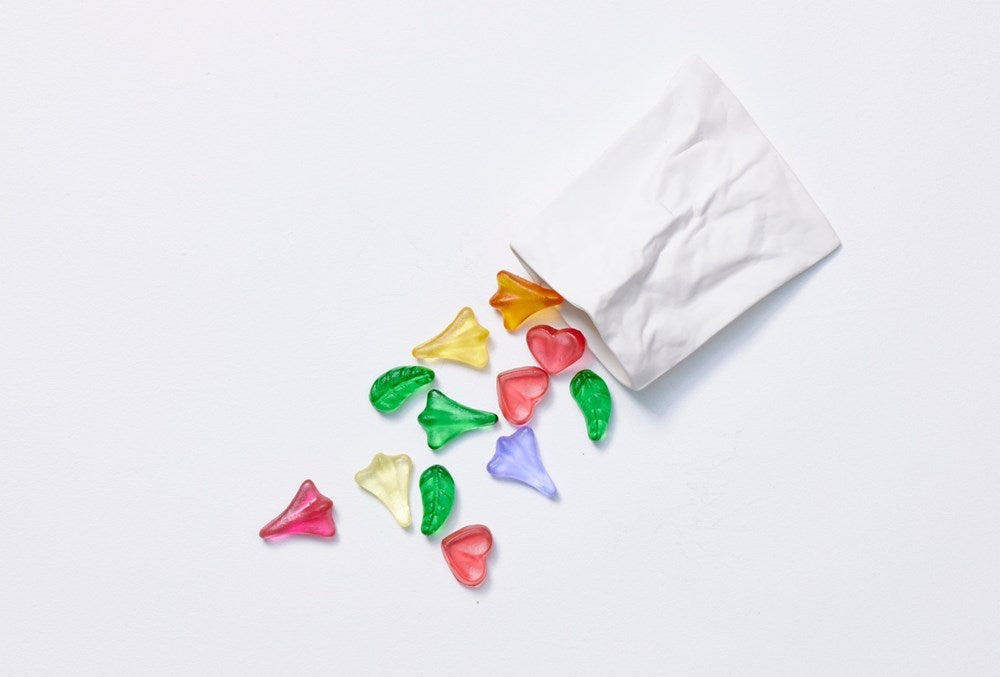 Lolly Bag with 12 Glass Lollies