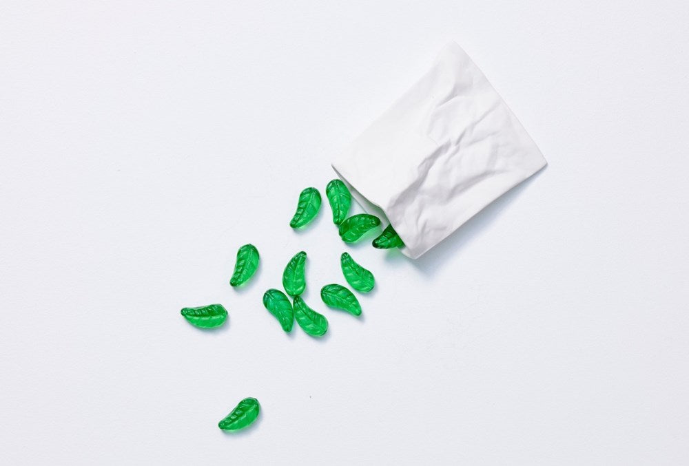 Lolly Bag with 12 Glass Lollies